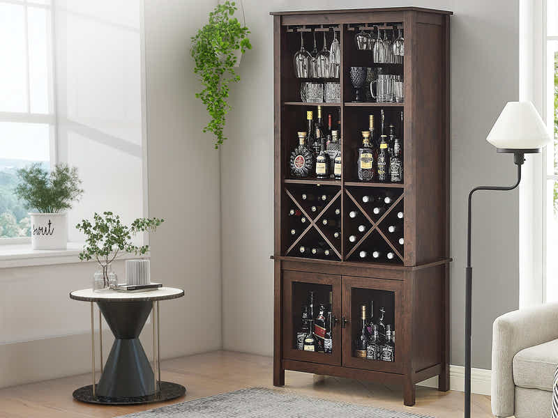 Mahogany Wine Cabinet