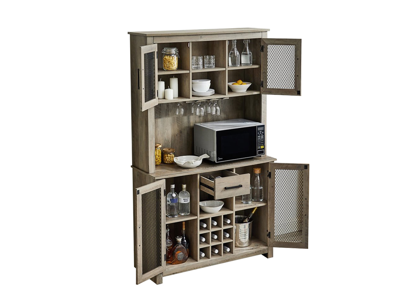 Wine Cabinet Grey