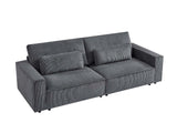 Modern Corduroy Sofa Grey