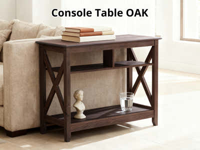 Console Table Oak