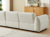 Modular Sofa Set with Ottoman - Beige