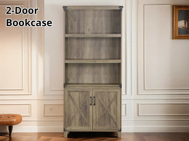 2-Door Bookcase