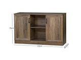 DS 2-Door Sideboard Buffet Rustic Oak