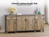 DS 4-Door Cabinet Rustic Oak