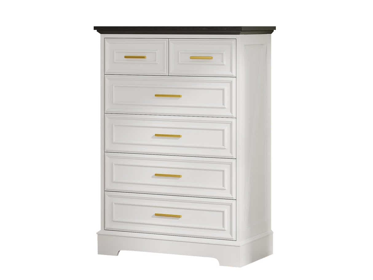 6 Drawer Dresser White