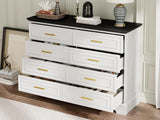DS 8 Drawer Dresser White