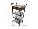 DS Dining Cart Ua05 Black & walnut