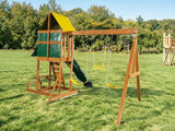 Wooden Swing with Slide Set WS210 wood Outdoor Play