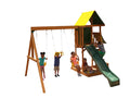 Wooden Swing with Slide Set WS210 wood Outdoor Play