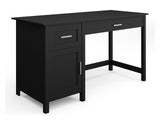 DS Home Office Desk with Storage Black