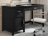 DS Home Office Desk with Storage Black