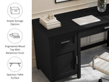 DS Home Office Desk with Storage Black