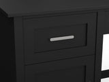DS Home Office Desk with Storage Black