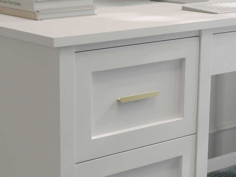 DS Home Office Desk with Storage White