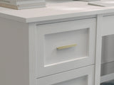 DS Home Office Desk with Storage White