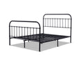 Darcy High Back Metal Bed Frame Black - King