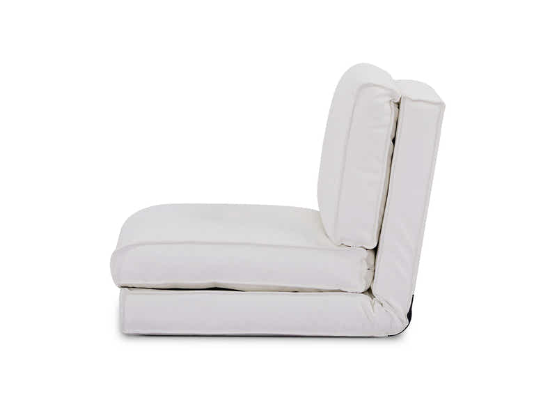 Single Sleeper Chair White