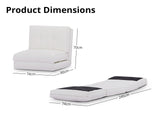 Single Sleeper Chair White