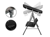 Swing Chair with Canopy - Black