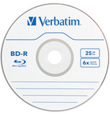 DS PB Verbatim 96910 Blu-Ray 25GB 1 Pack Single Disc in Jewel Case