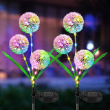 DS BS 2Pack Solar Outdoor Garden Color Changing/Warm White Light