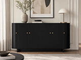 Black Buffet Cabinet - 160 cm