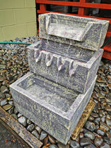 DS BS TP1020 3 Tier Rectangle Garden Fountain 38 x 38 x 56