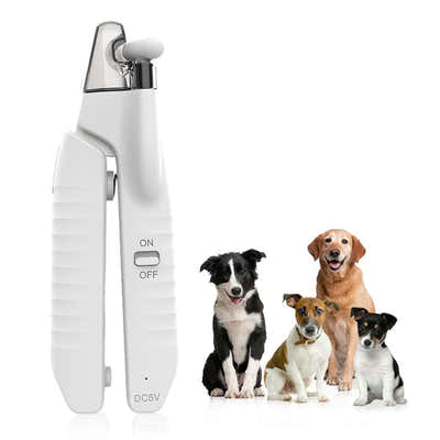 DS BS Cat Dog LED Light Nail Clippers with Nail File