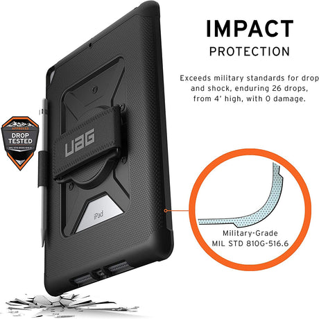 DS PB Urban Armor Gear Metropolis Rugged Case with Hand Strap for iPad 10.2"