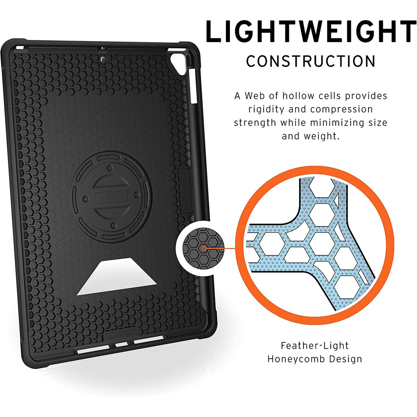 DS PB Urban Armor Gear Metropolis Rugged Case with Hand Strap for iPad 10.2"