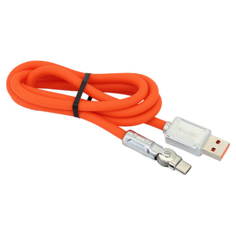 DS PB Valore MA183 1M USB-A to USB-C 60W Rotating 180° Cable  ( Orange )