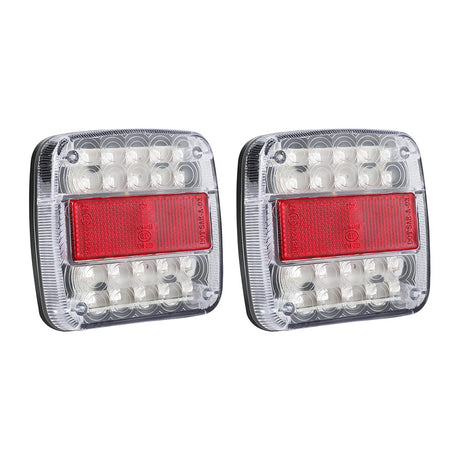 DS NA Pair 26 LED Tail Lights Stop Reverse Indicator 12V Ute Trailer Truck