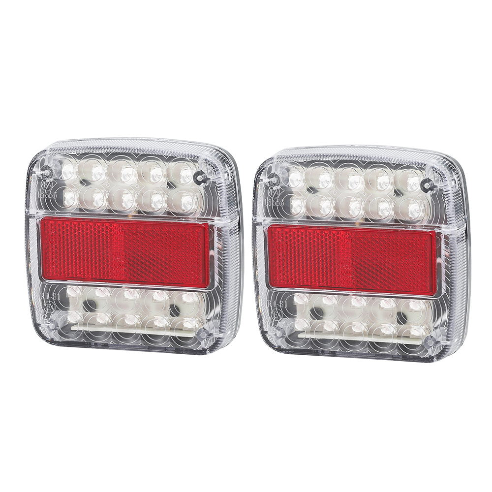DS NA Pair 26 LED Tail Lights Stop Reverse Indicator 12V Ute Trailer Truck