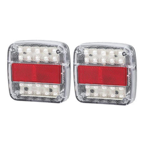 DS NA Pair 26 LED Tail Lights Stop Reverse Indicator 12V Ute Trailer Truck