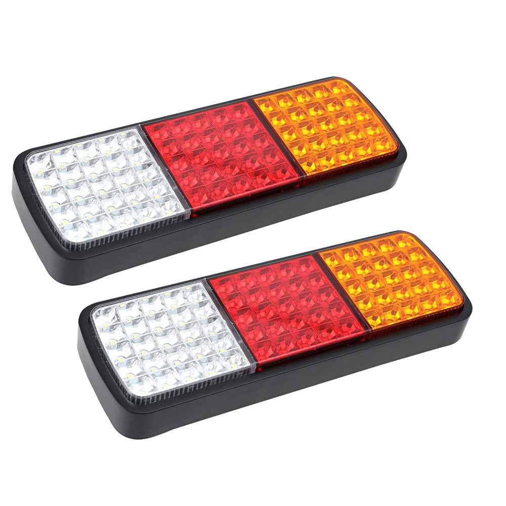 DS NA Pair 75 LED Tail Lights Stop Reverse Indicator 12V Ute Trailer Truck Boat