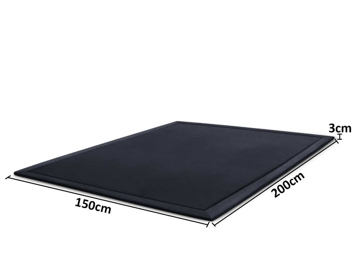 DS Soft Touch Plush Tatami Mat Rug  150x200 Black