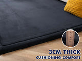 DS Soft Touch Plush Tatami Mat Rug  150x200 Black