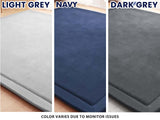 Soft Touch Plush Tatami Mat Rug 150cm x 200cm - Light Grey