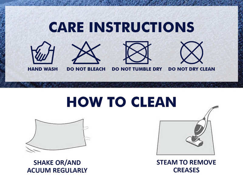 Soft Touch Plush Tatami Mat Rug  150x200 Navy