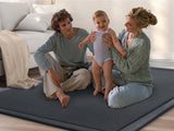 Soft Touch Plush Tatami Mat Rug 200cm x 300cm - Dark Grey