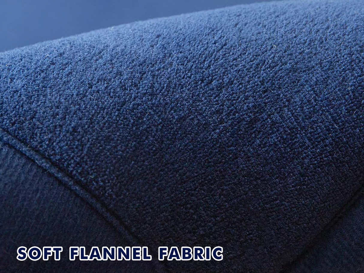 Soft Touch Plush Tatami Mat Rug 200cm x 300cm - Navy