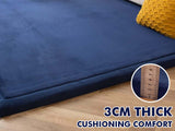 Soft Touch Plush Tatami Mat Rug  150x200 Navy