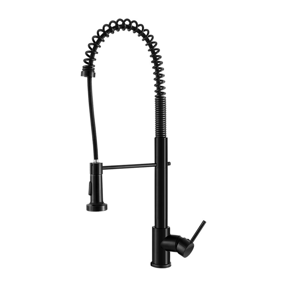 DS NA Cefito Kitchen Mixer Tap Pull Down 2 Mode Sink Faucet Basin Laundry Black