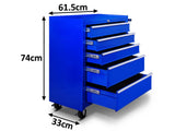 5-Drawer & 9-Drawer Tool Cabinet Combo - Blue
