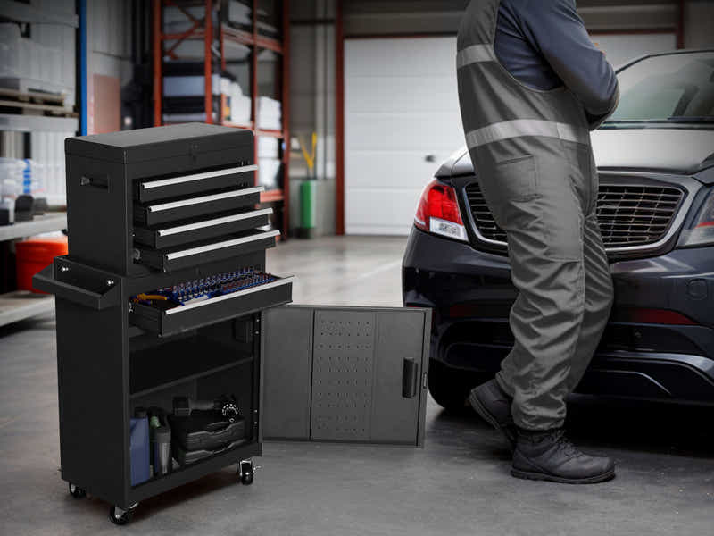 Tool Cabinet Compact Combo Black