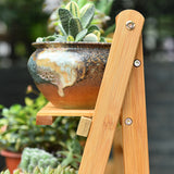 DS BS 3 Tier Foldable Bamboo Deco Plant Rack