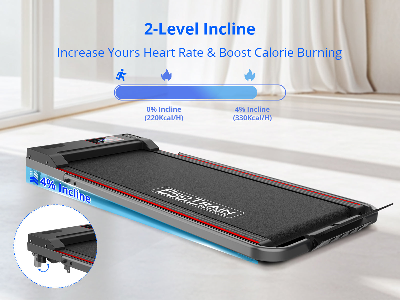 Walking Treadmill With Handle