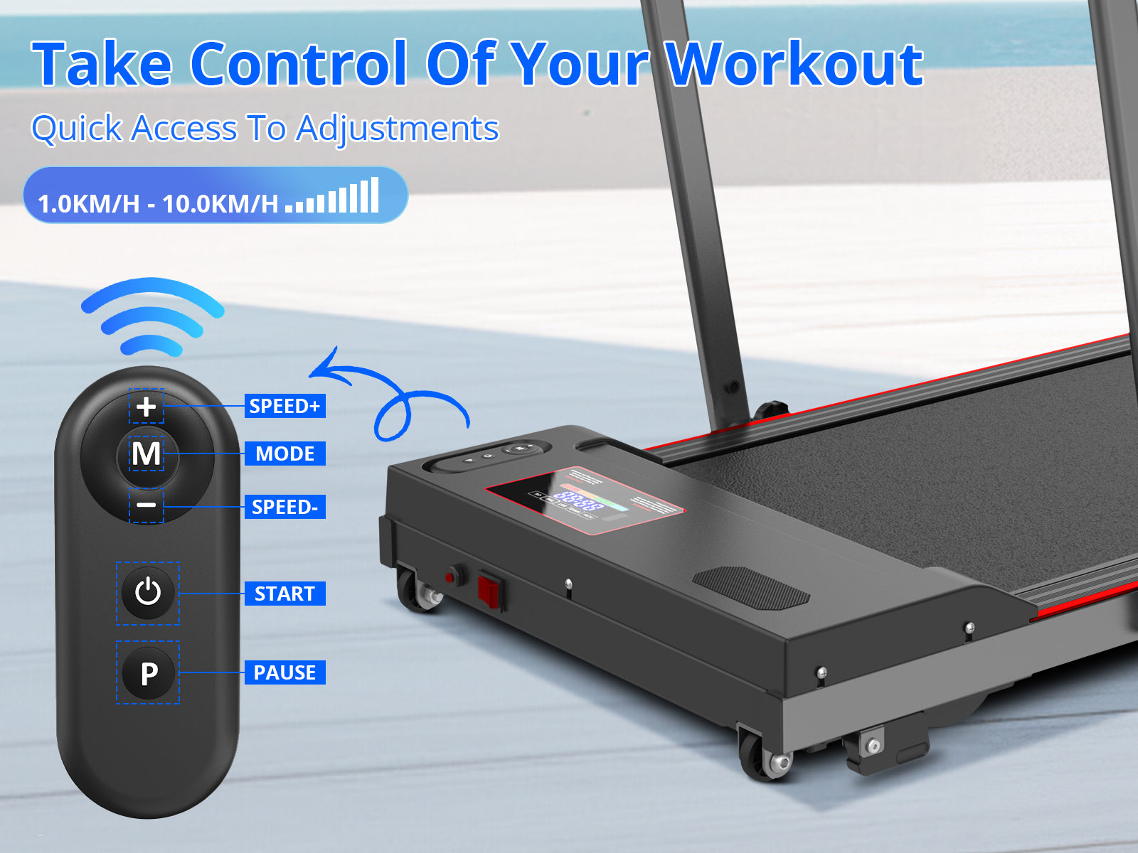 Walking Treadmill With Handle