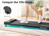 Treadmill Walking Pad With Manual Incline Black Color