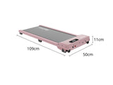 Treadmill Walking Pad With Manual Incline Pink Color
